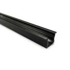 Perfil de aluminio negro para tira LED 23x15mm (2 metros)