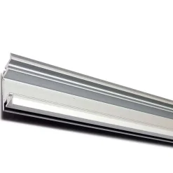 Perfil de aluminio para tira LED impermeable empotrable suelo 27x11mm (2metros)