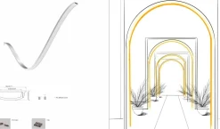 Perfil de aluminio para tira LED flexible / moldeable - 18x6mm - 2 metros