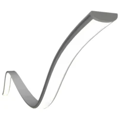 Perfil de aluminio para tira LED flexible / moldeable - 18x6mm - 2 metros