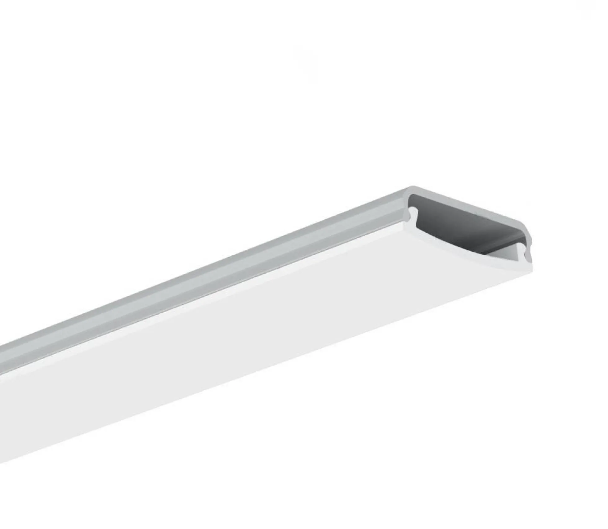 Perfil de aluminio para tira LED flexible / moldeable - 18x6mm - 2 metros