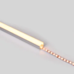 Perfil de aluminio para tira LED con difusor - Superficie - Kit completo - 18 x13mm - Tira LED ≤ 15 mm - 2 metros