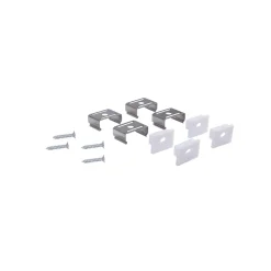 Perfil de aluminio para tira LED con difusor - Superficie - Kit completo - 18 x13mm - Tira LED ≤ 15 mm - 2 metros