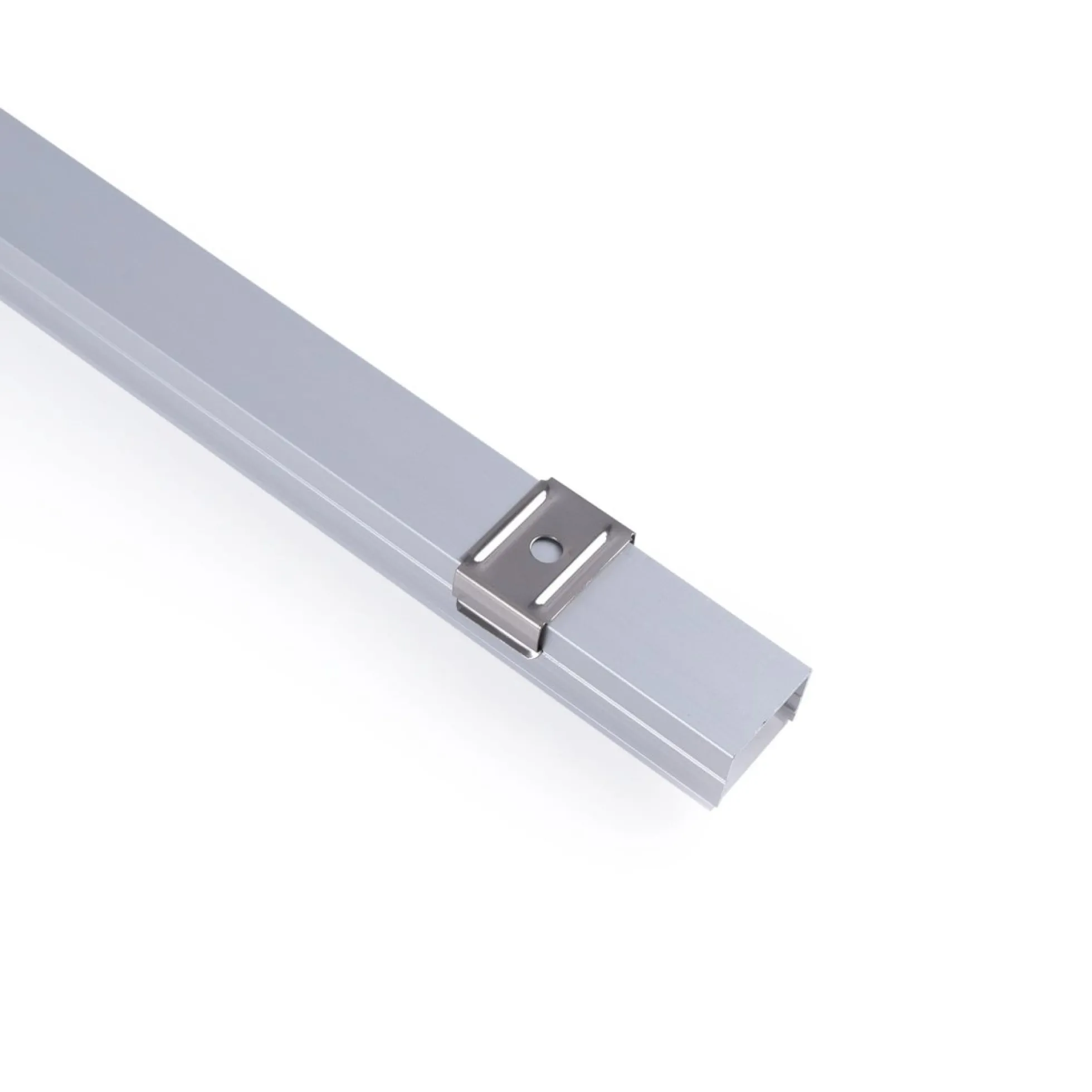 Perfil de aluminio para tira LED con difusor - Superficie - Kit completo - 18 x13mm - Tira LED ≤ 15 mm - 2 metros