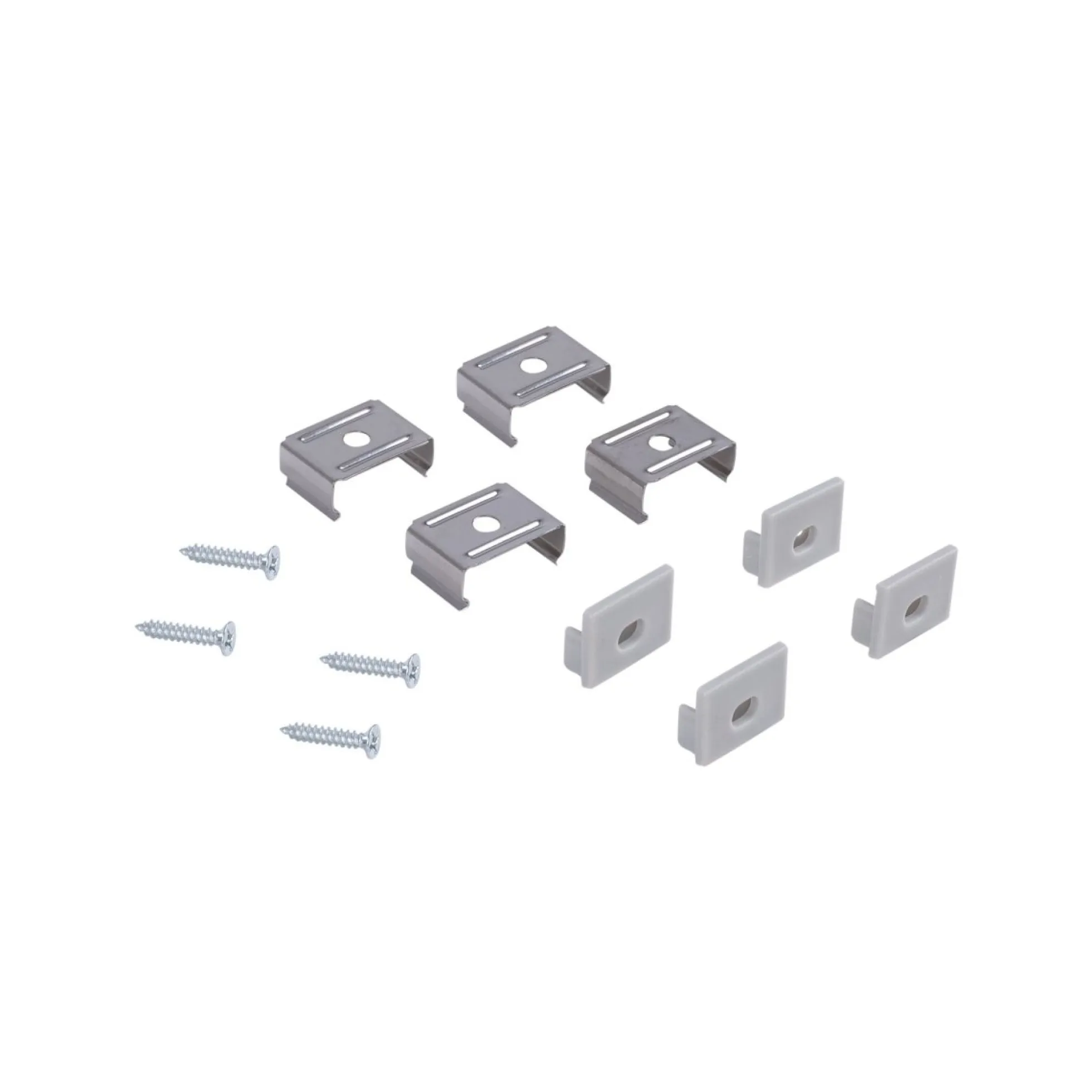 Perfil de aluminio para tira LED con difusor - Superficie - Kit completo - 18 x13mm - Tira LED ≤ 15 mm - 2 metros