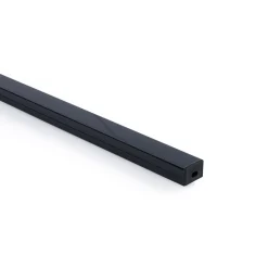 Perfil de aluminio para tira LED con difusor - Superficie - Kit completo - 18 x13mm - Tira LED ≤ 15 mm - 2 metros