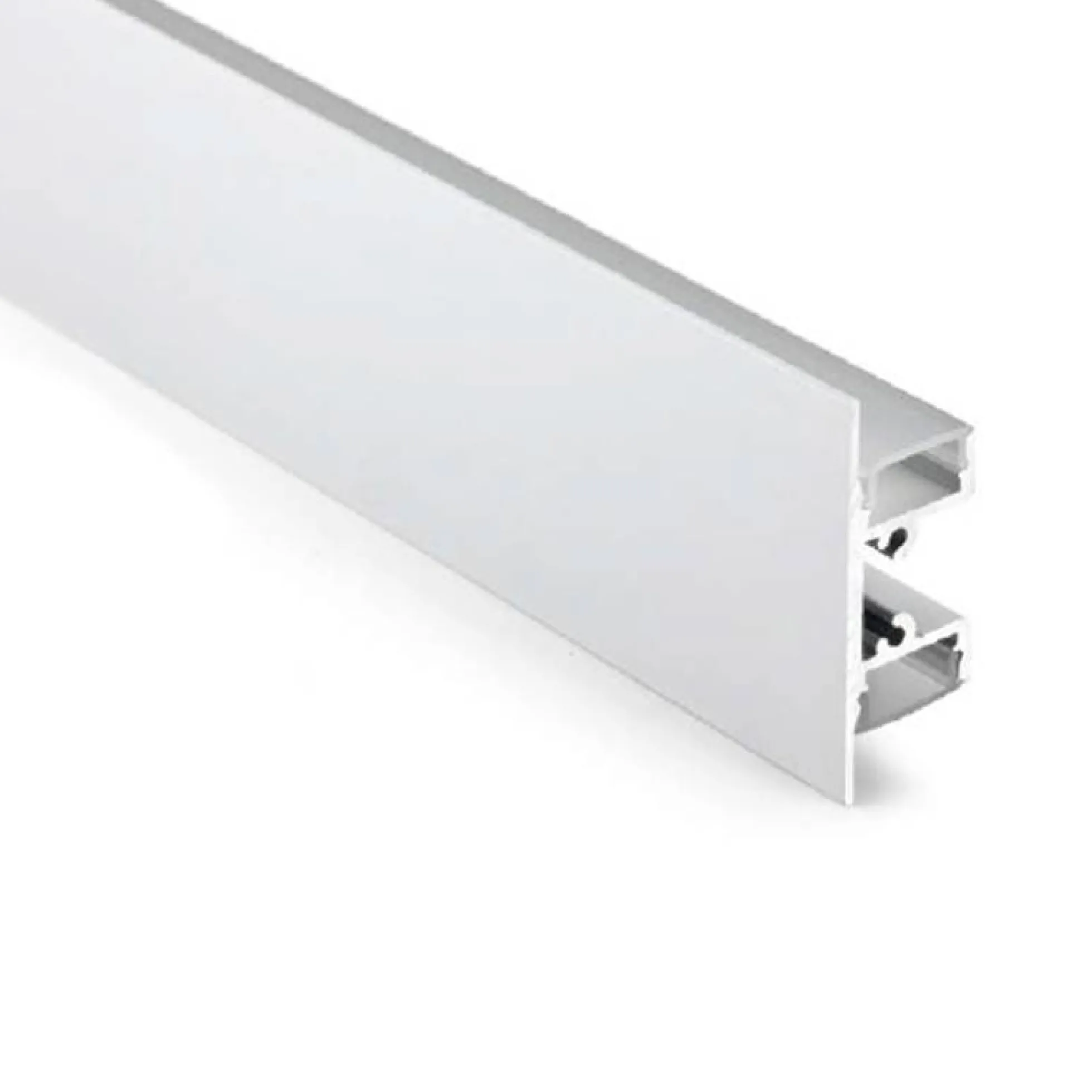 Perfil de aluminio para tira LED superficie - Bañador arriba/abajo - 18x49mm - 2 metros