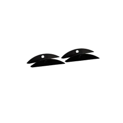 Perfil de aluminio para tira LED - Media luna - Kit completo - 58x9mm - 2 metros