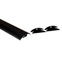 Perfil de aluminio para tira LED - Media luna - Kit completo - 58x9mm - 2 metros