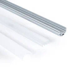Perfil de aluminio para tira LED ≤ 13mm - Superficie - ø 28mm - 2 metros