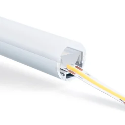 Perfil de aluminio para tira LED ≤ 13mm - Superficie - ø 28mm - 2 metros