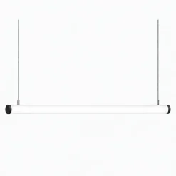 Perfil de aluminio superficie o suspensión - Tubo - Tira LED ≤ 12mm - 23x8mm - 2 metros