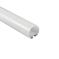 Perfil de aluminio superficie o suspensión - Tubo - Tira LED ≤ 12mm - 23x8mm - 2 metros