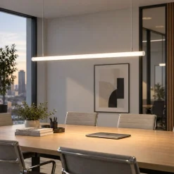 Perfil de aluminio superficie o suspensión - Tubo - Tira LED ≤ 12mm - 23x8mm - 2 metros