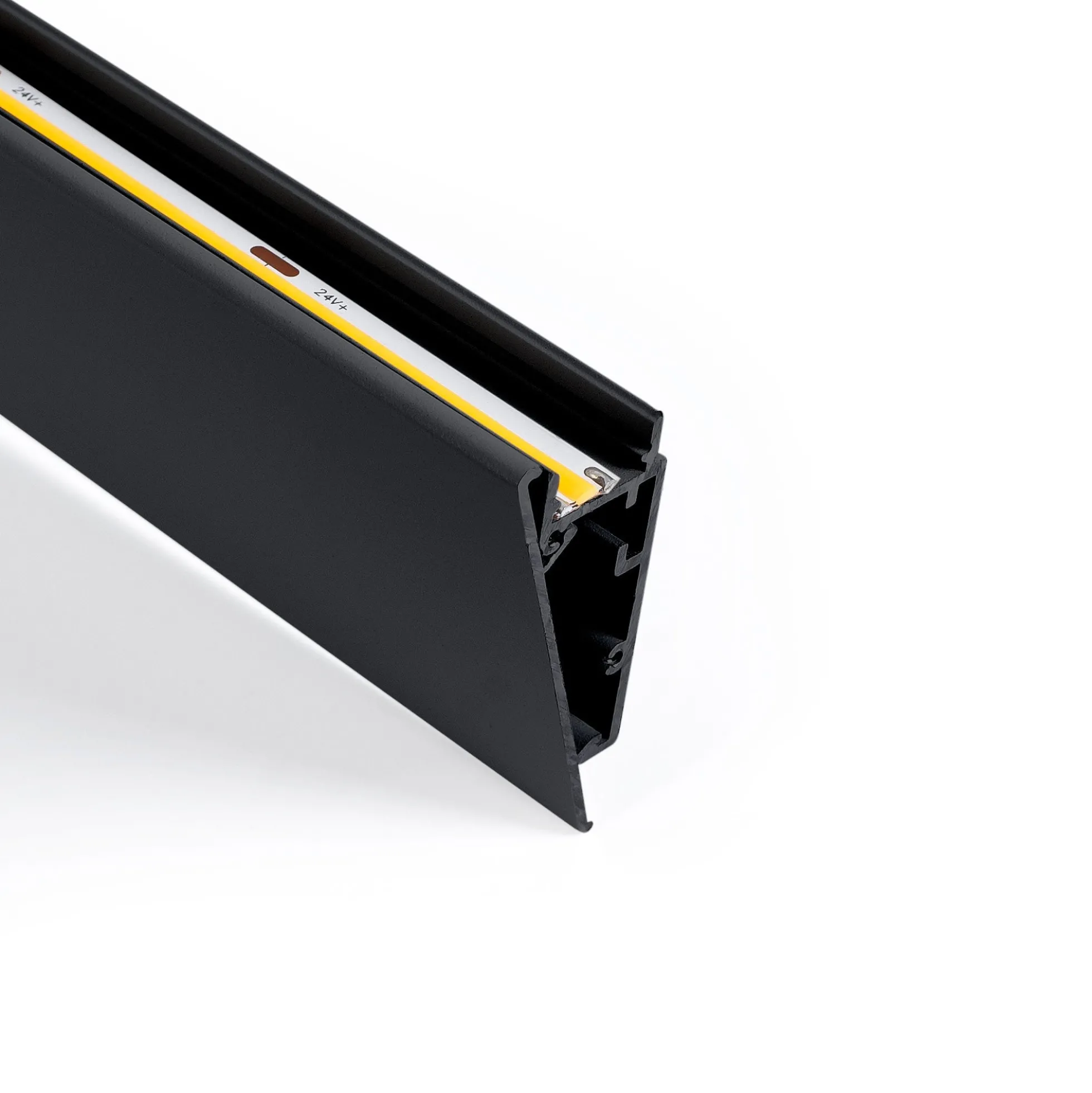 Perfil de aluminio superficie - Tira LED ≤ 12mm - 23.5x57.8mm - 2 metros