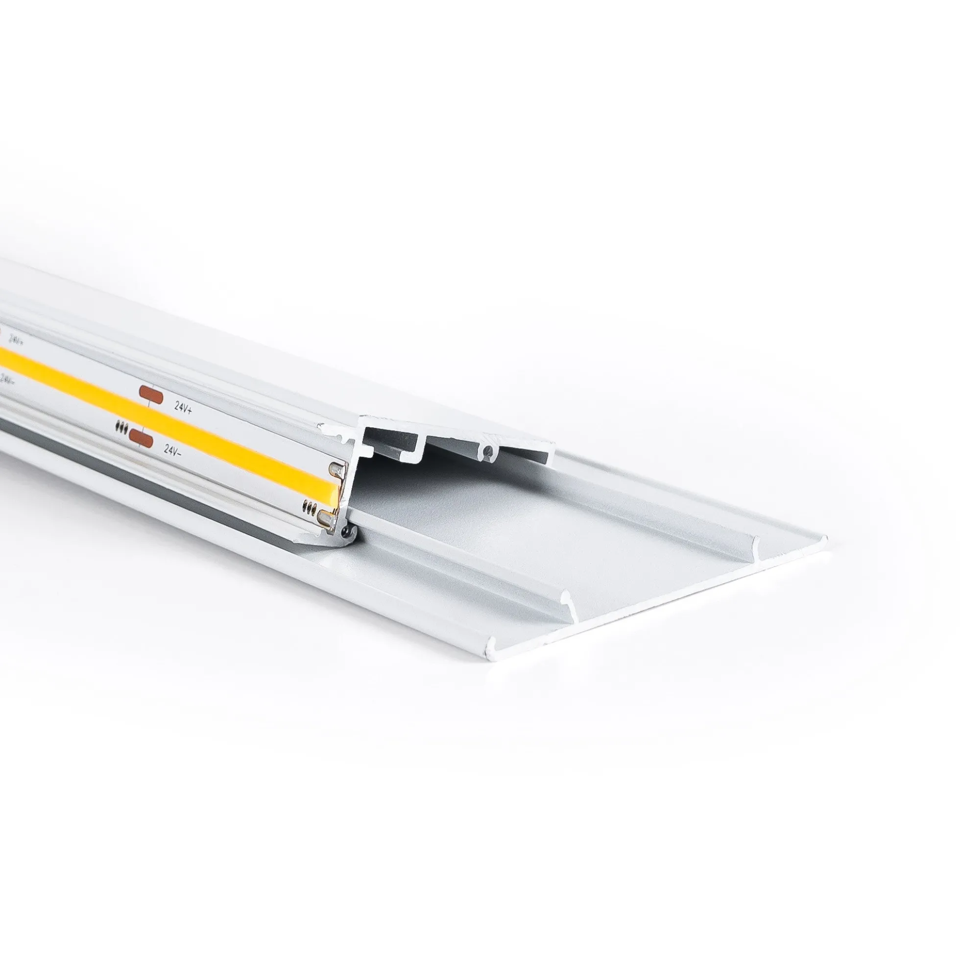 Perfil de aluminio superficie - Tira LED ≤ 12mm - 23.5x57.8mm - 2 metros