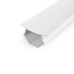 Perfil empotrable doble bañador para esquinas - Con difusor - 2 metros
