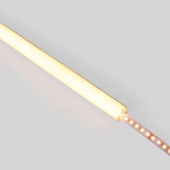 Perfil tira LED de superficie para esquinas - Con difusor - Kit completo - 15,8x15,8mm - Tira LED ≤10 mm - 1 metro