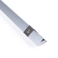 Perfil tira LED de superficie para esquinas - Con difusor - Kit completo - 15,8x15,8mm - Tira LED ≤10 mm - 1 metro