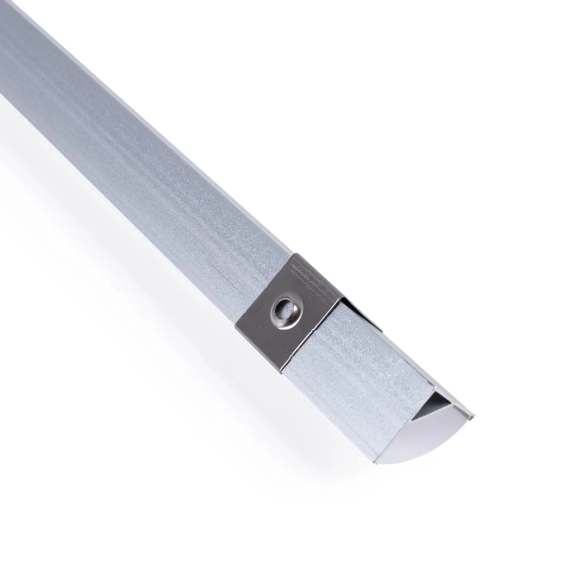 Perfil tira LED de superficie para esquinas - Con difusor - Kit completo - 15,8x15,8mm - Tira LED ≤10 mm - 1 metro