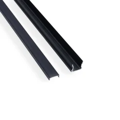 Perfil tira LED de superficie con difusor - Kit completo - 17,6x14,5mm - Tira LED ≤  12 mm - 2 metros
