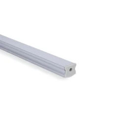Perfil tira LED de superficie con difusor - Kit completo - 17,6x14,5mm - Tira LED ≤  12 mm - 2 metros