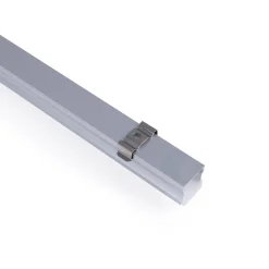 Perfil tira LED de superficie con difusor - Kit completo - 17,6x14,5mm - Tira LED ≤  12 mm - 2 metros