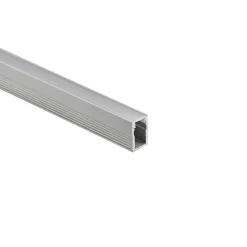 Perfil tira LED de superficie con difusor - Kit completo - 12x8mm - Tira LED ≤5mm - 2 metros