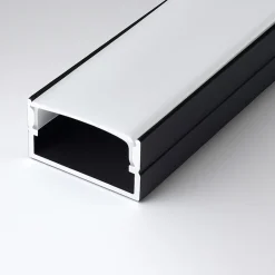 Perfil tira LED de superficie con difusor - 20x10mm - Tira LED ≤15mm - 2 metros