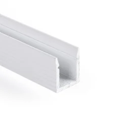 Perfil tira LED de superficie con difusor - Kit completo - 9x7mm - Tira LED ≤5mm - 2 metros