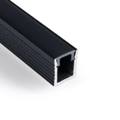 Perfil tira LED de superficie con difusor - Kit completo - 9x7mm - Tira LED ≤5mm - 2 metros