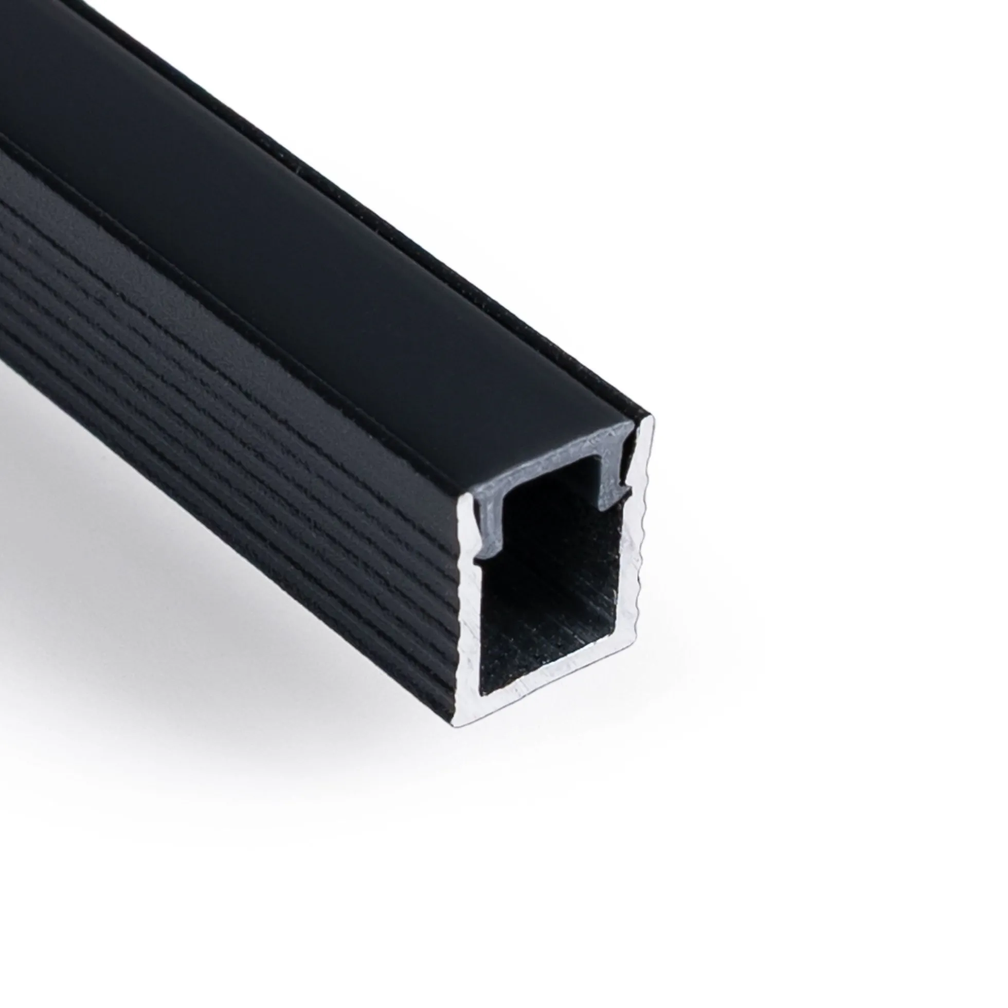 Perfil tira LED de superficie con difusor - Kit completo - 9x7mm - Tira LED ≤5mm - 2 metros
