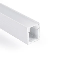 Perfil tira LED de superficie con difusor - Kit completo - 9x7mm - Tira LED ≤5mm - 2 metros