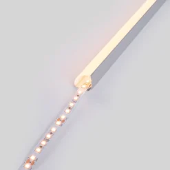 Perfil tira LED de superficie para esquinas - Con difusor - Kit completo - 20x20mm - Tira LED ≤10 mm - 1 metro