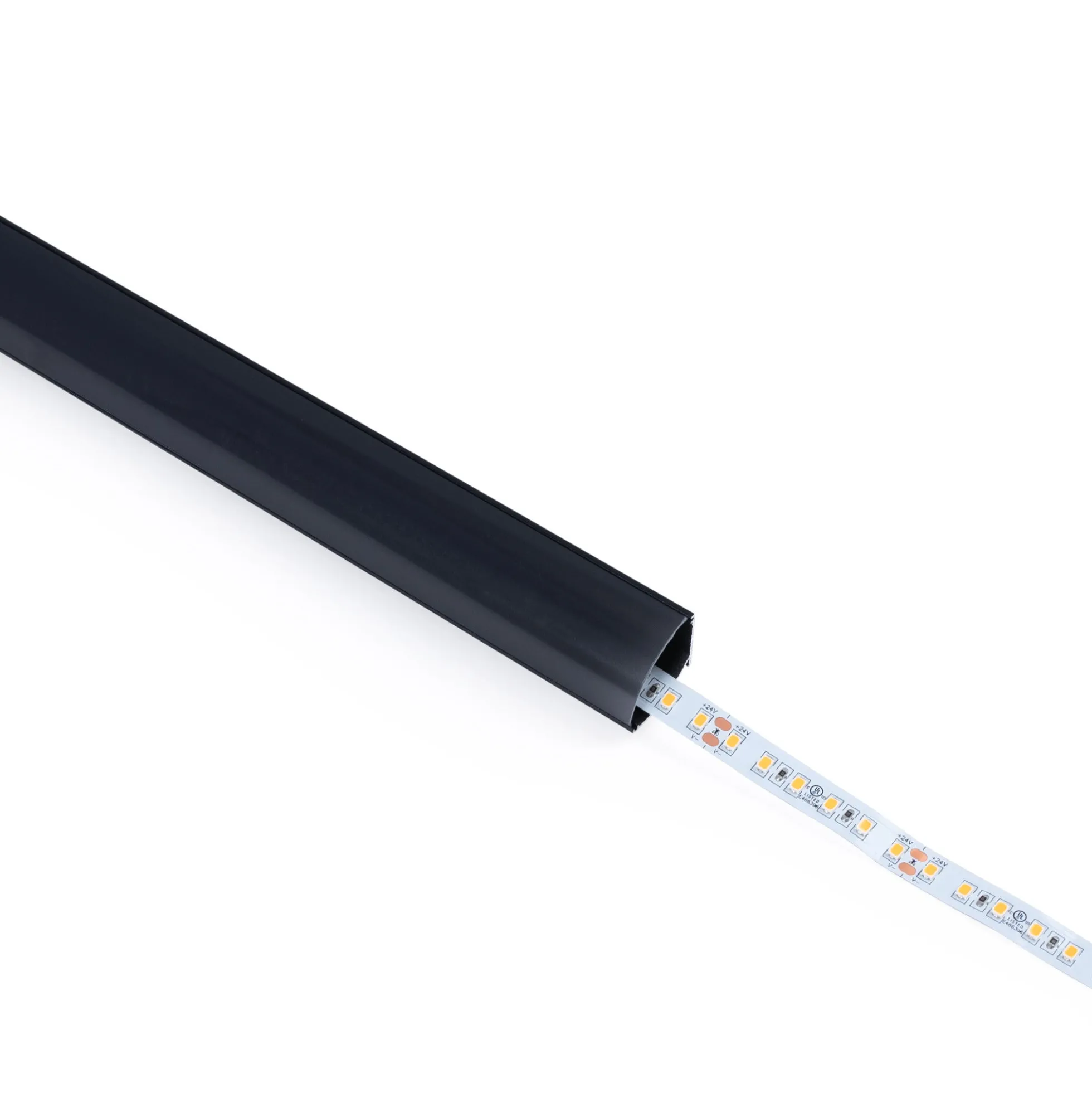 Perfil tira LED de superficie para esquinas - Con difusor - Kit completo - 20x20mm - Tira LED ≤10 mm - 1 metro