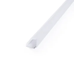 Perfil tira LED de superficie para esquinas - Con difusor - Kit completo - 20x20mm - Tira LED ≤10 mm - 1 metro