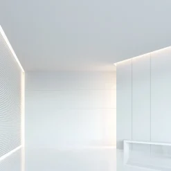 Perfil tira LED de superficie para esquinas - Con difusor - Kit completo - 20x20mm - Tira LED ≤10 mm - 1 metro
