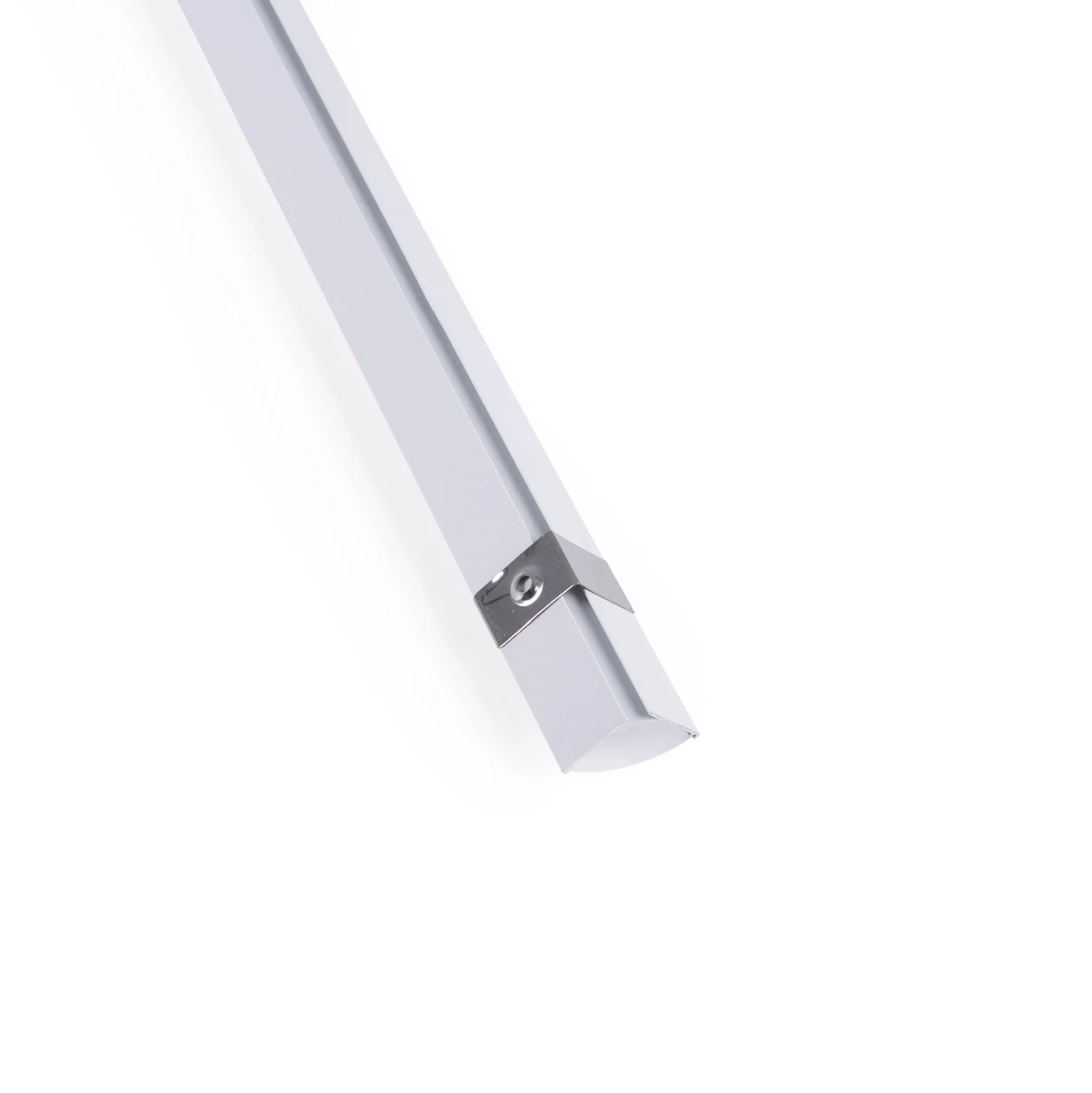 Perfil tira LED de superficie para esquinas - Con difusor - Kit completo - 20x20mm - Tira LED ≤10 mm - 1 metro