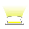 Perfil tira LED de superficie con difusor - Kit completo - 18x5mm - Tira LED ≤12mm - 2 metros