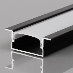 Perfil tira LED empotrable con difusor - 28x10mm - Tira LED ≤15mm - 2 metros