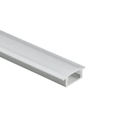 Perfil tira LED empotrable con difusor - Kit completo - 8,5x12mm - Tira LED ≤10mm - 2 metros