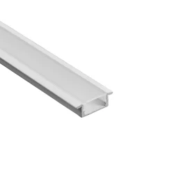 Perfil tira LED empotrable con difusor - Kit completo - 8,5x12mm - Tira LED ≤10mm - 2 metros