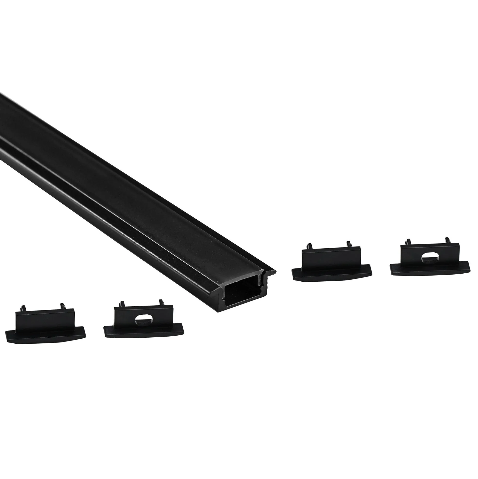 Perfil tira LED empotrable con difusor - Kit completo - 8,5x12mm - Tira LED ≤10mm - 2 metros