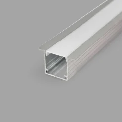 Perfil tira LED empotrable con difusor - 22,5x14,5mm - Tira LED ≤10mm - 2 metros