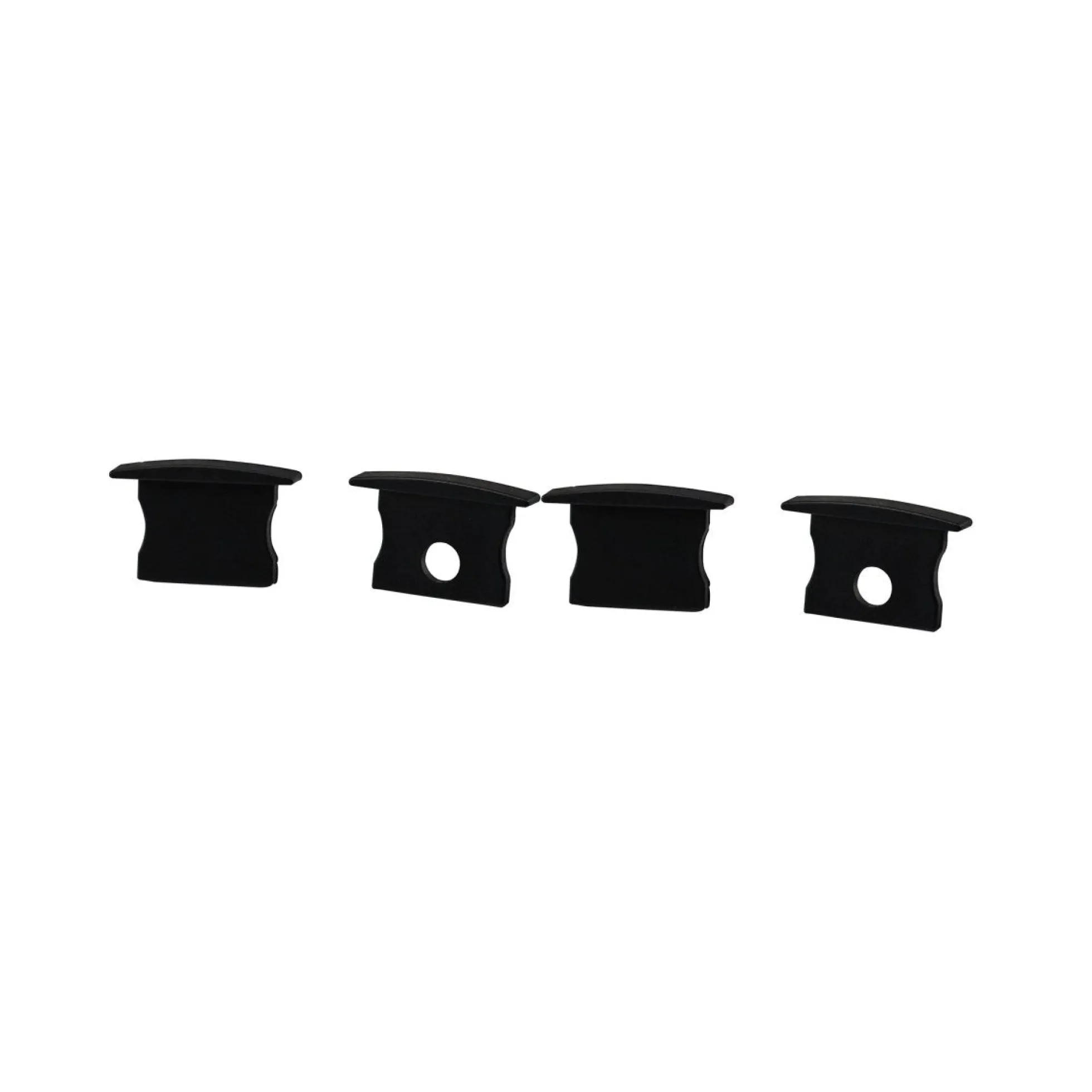 Perfil tira LED empotrable con difusor - Kit completo - 12,2x13mm - Tira LED ≤10mm - 2 metros