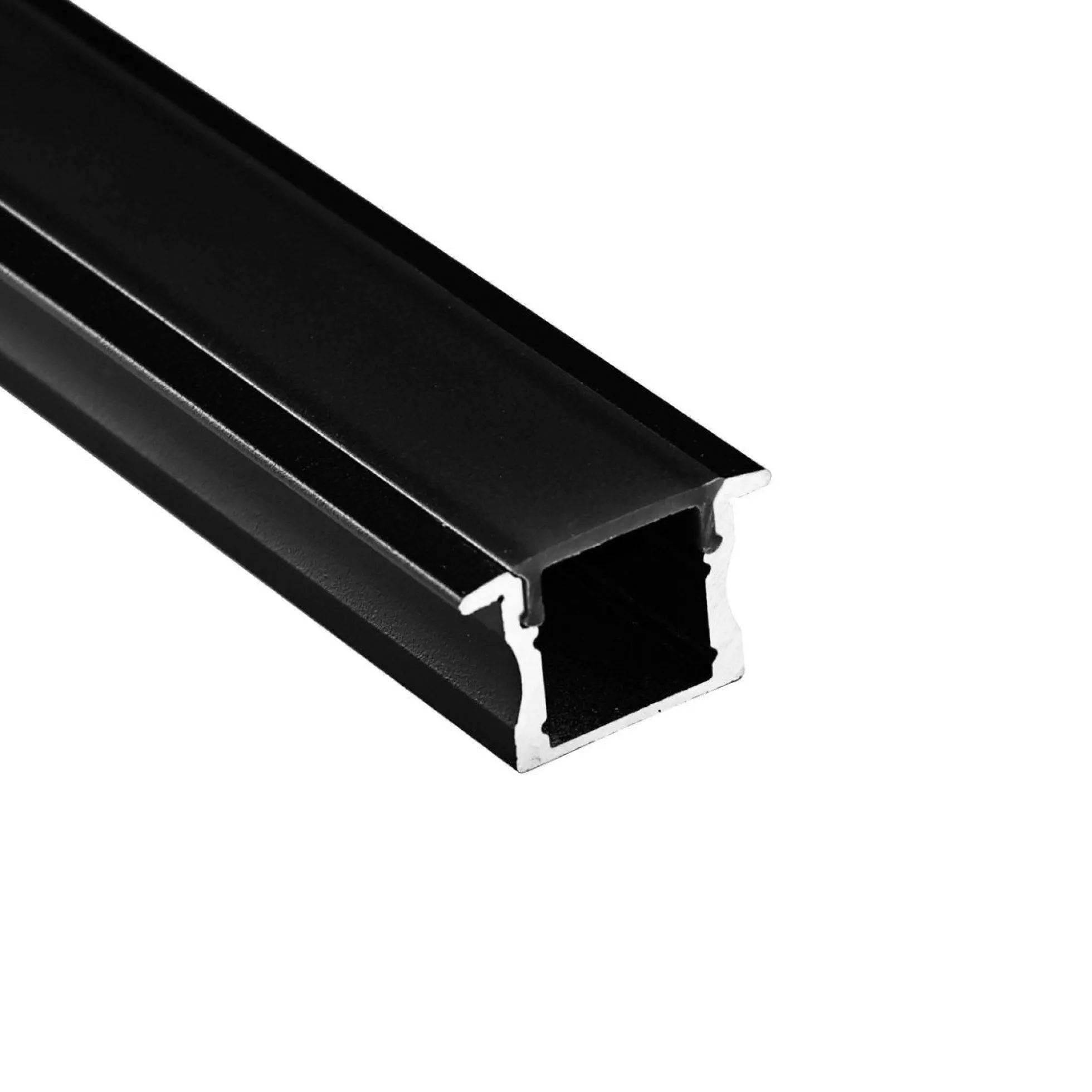 Perfil tira LED empotrable con difusor - Kit completo - 12,2x13mm - Tira LED ≤10mm - 2 metros