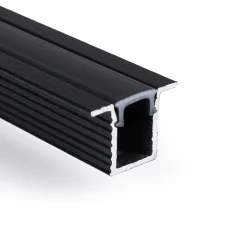 Perfil tira LED empotrable con difusor - Kit completo - 9x7mm - Tira LED ≤5mm - 2 metros