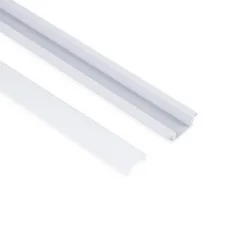 Perfil tira LED empotrable - 24,5x7mm - Kit completo - 1 metro
