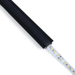 Perfil tira LED empotrable - 24,5x7mm - Kit completo - 1 metro