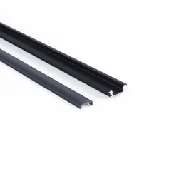 Perfil tira LED empotrable - 24,5x7mm - Kit completo - 1 metro